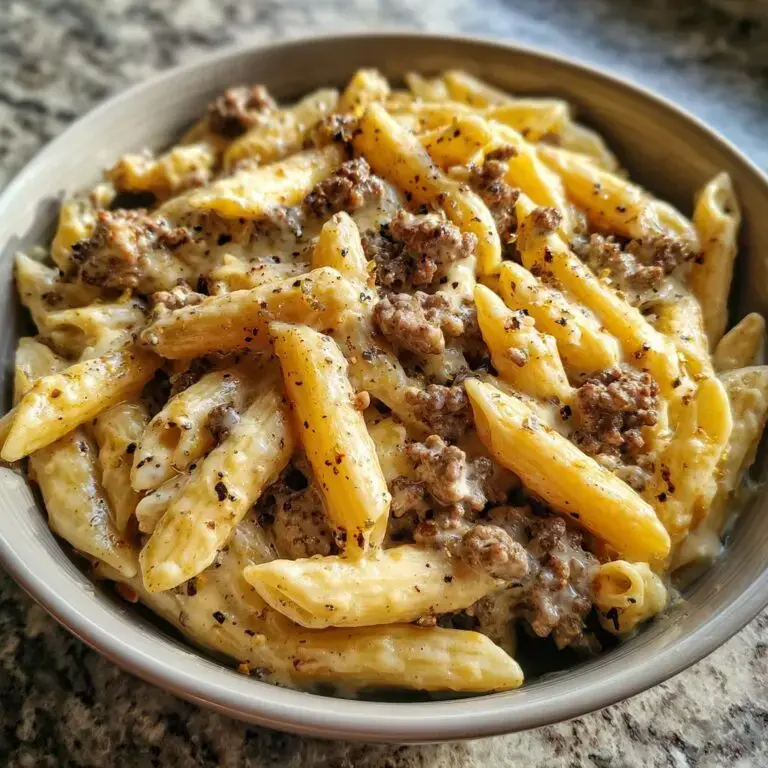 Beef Alfredo Penne