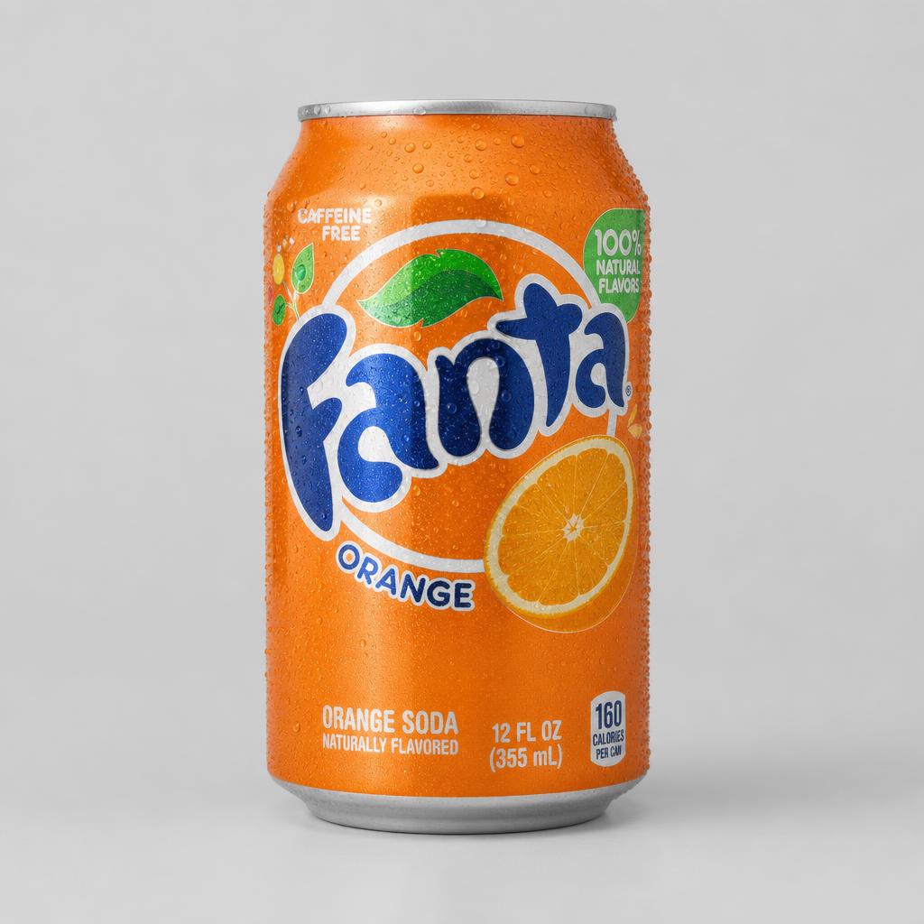 Can of Fanta soft drink
