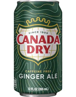 Can of Ginger Ale soft drink