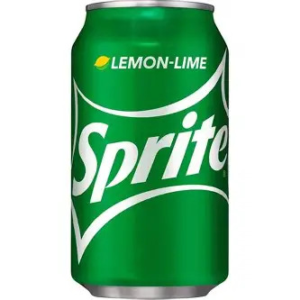 Can of Sprite soft drink